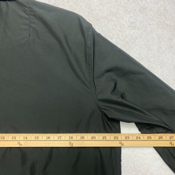 Herschel Rain Jacket Men's M Black Polyester Snap Button Lightweight - Picture 10 of 13